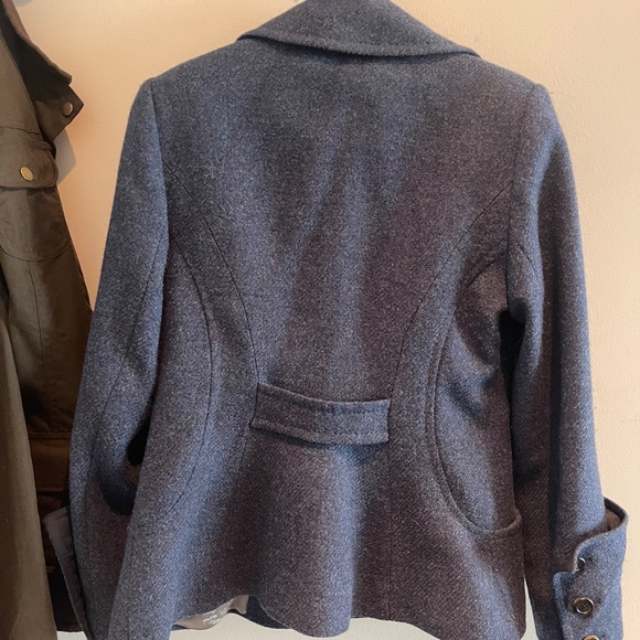 Women's Wool Peacoat in blue by luxury UK brand, Acquascutum UK10 EU36 US S - Picture 3 of 5